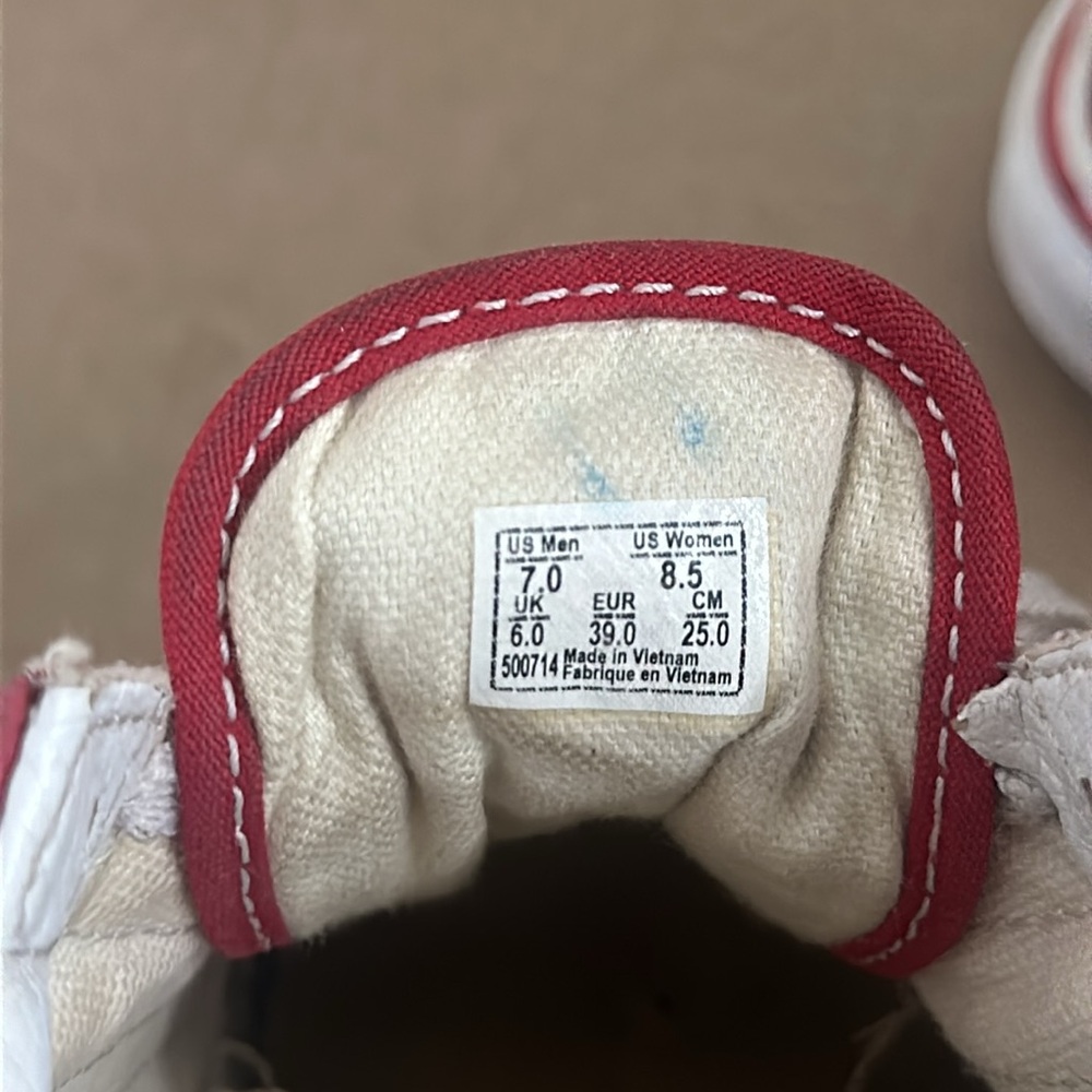 Vans SK8-Low Checkered Red - Picture 11 of 13